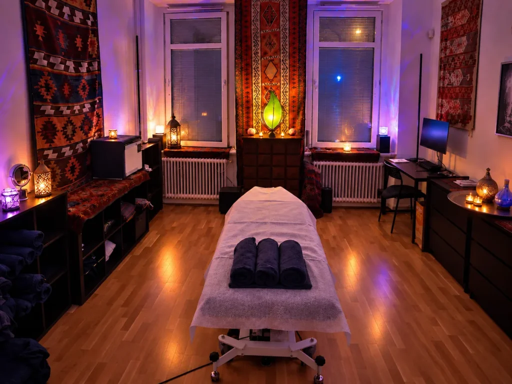 Mysig massagestudio hos Chillax Massage Göteborg